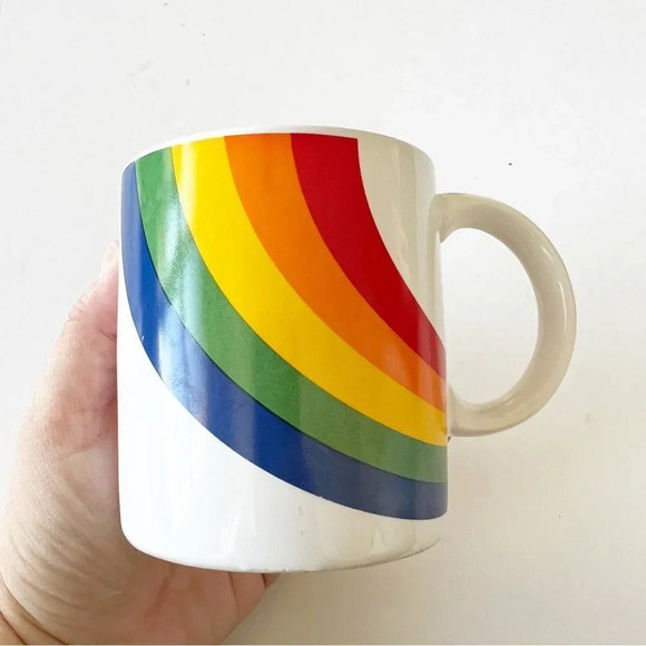 Vintage FTD Rainbow Mug 1986 Harry Styles Coffee Tea Ceramic‎ 1980s - Picture 6 of 9